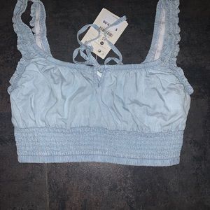 Denim Crop Zara Top
